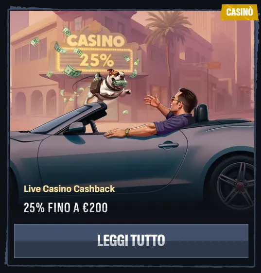 Live Casino Cashback